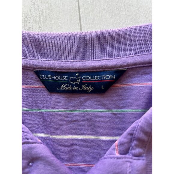 Vintage Masters Clubhouse Collection Men's Large Polo Shirt W/ In Italy - Picture 9 of 9